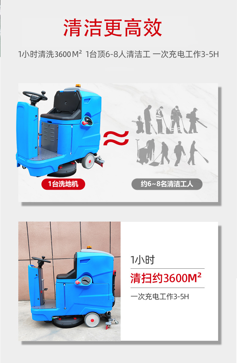 房山驾驶式洗地机更适合用在高铁站